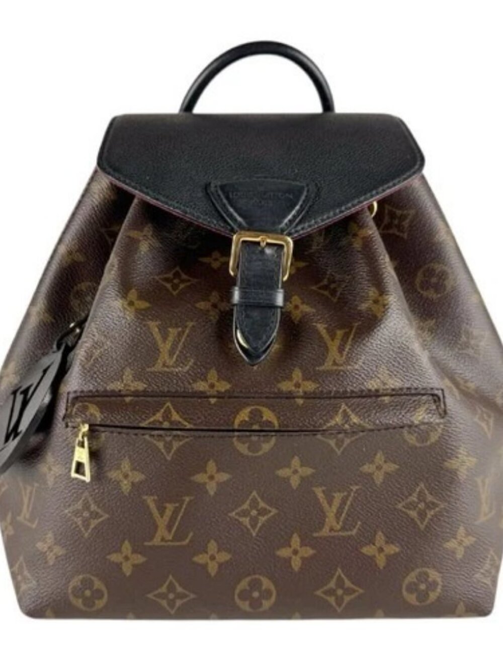 Auth LOUIS VUITTON Monogram Montsouris NM PM Backpack Brown/Black M45515 - z9338